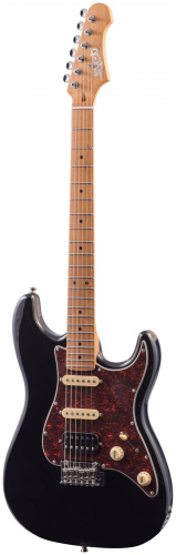 JET JS-400 BK электрогитара, Stratocaster, корпус липа, 22 лада, HSS, tremolo, цвет BK фото 3