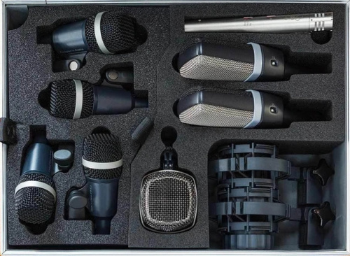 AKG Drumset Premium комплект микрофонов для ударных инструментов: 1x D12VR, 2x C214, 1x C451, 4x D40 фото 5