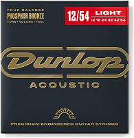 DUNLOP DAP1254 Струны для акустической гитары 12/54-6/SET Phosphor Bronze