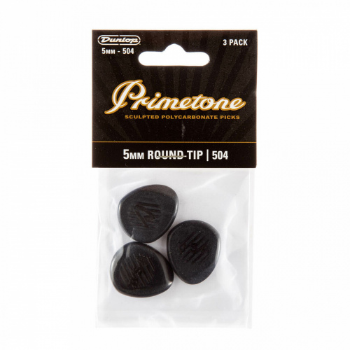 Dunlop Primetone Classic Round Tip 477P504 3Pack медиаторы, круглый кончик, 5 мм, 3 шт. фото 4