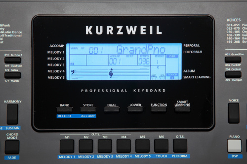 Kurzweil KP150 LB Синтезатор, 61 клавиша, полифония 128, цвет чёрный фото 5
