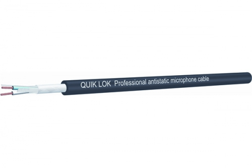 QUIK LOK CM780 профессиональный микрофонный кабель в антистатической оболочке с низким уровнем шума d=6.4mm, бухта (цена за метр) фото 2