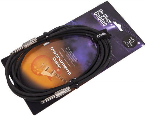 OnStage IC-10 Инструментальный кабель Джек 6.3мм — Джек 6.3мм длина 3 м. фото 2