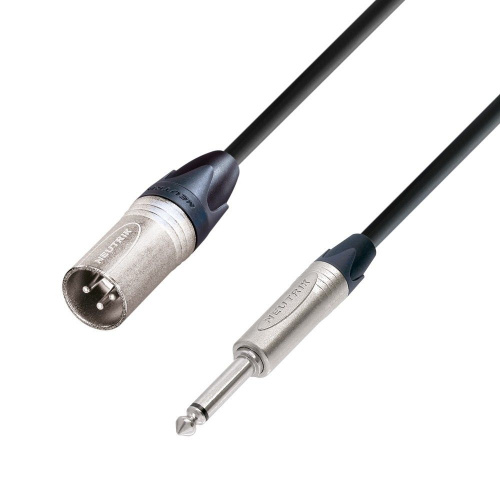 ADAM HALL K5 MMP 0150 микрофонный кабель XLR(M)-6,3 Jack mono, Neutrik, 1,5м