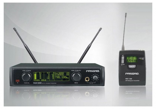 Pasgao PAW5000/PBT1300 цифровая р/система с поясн перед, 120 каналов, сканир. частот, упр чере