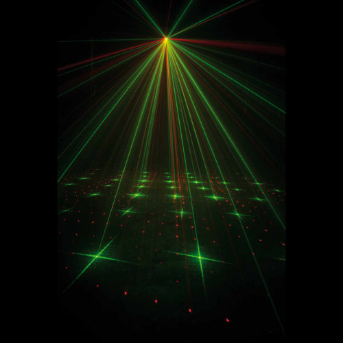 American DJ Micro Star зелено-красный лазер мощностью 30мВт+красный лазер мощностью 80мВт, свыше 200 фото 5