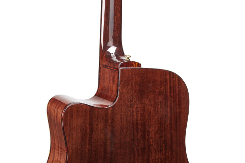 NG DM411SC BR акустическая гитара, цвет вишневый, чехол в комплекте фото 4