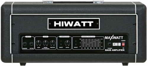 HIWATT MAXWATT B300HD усилитель для бас-гитары, 300 ВТ/4 Ом, 200 Вт/8 Ом