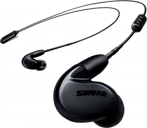 SHURE SE846-K+BT2-EFS премиальные беспроводные внутриканальные Bluetooth наушники, цвет черный.