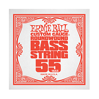 Ernie Ball 1655 струна для бас гитар. никель, калибр 055
