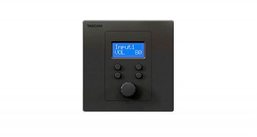 Tascam RC-W100-R86 настенный контроллер. 4-кнопочный селектор источника и регулятор громкости. Цвет