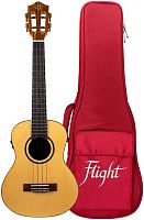 FLIGHT SOPHIA TE SOUNDWAVE укулеле трансакустика, тенор, SOLID TOP ель, орех, натур, чехол
