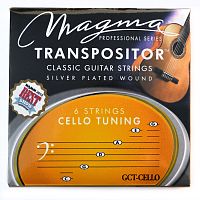 Magma Strings GCT-CELLO Струны для классической гитары 1B 2E 3A 4D 5G 6C нестандартный строй, Серия: Transpositor, Обмотка: посеребрёная.