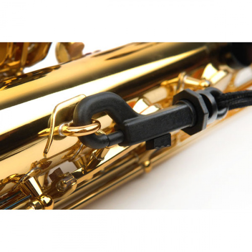 RICO SLA13 Ремень для саксофона (гайтан) Tenor/Baritone, черный, пластиковый держатель фото 3