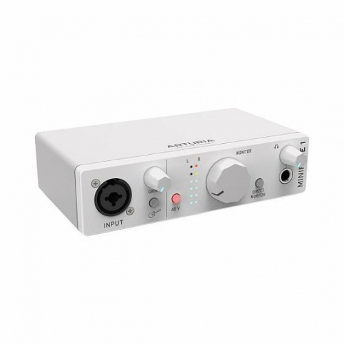 Arturia MiniFuse 1 White USB аудио интерфейс фото 2