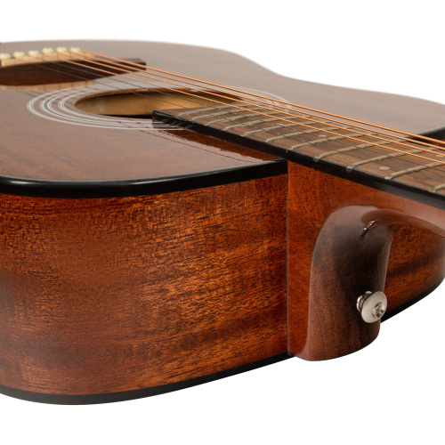 ROCKDALE Aurora D6 Gloss All-Mahogany акустическая гитара дредноут, цвет натуральный, глянцевое покр фото 4