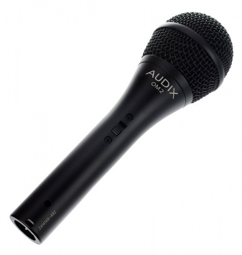Audix OM2S Вокальный динамический микрофон с кнопкой отключения, гиперкардиоида фото 2