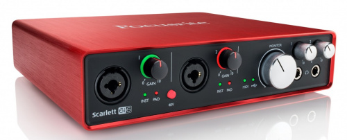 FOCUSRITE Scarlett 6i6 2nd Gen USB аудио интерфейс 6 входов/6 выходов