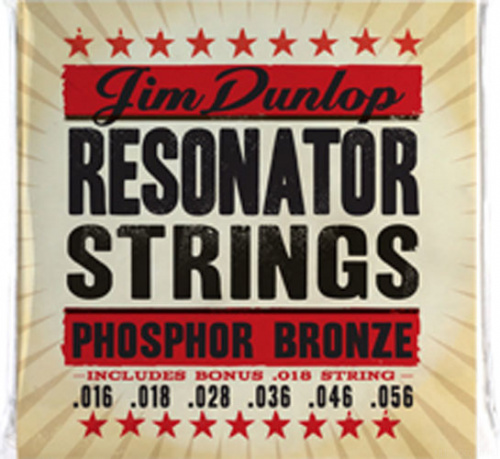Dunlop Phosphor Bronze DOP1656 струны для резонаторной гитары, фосф. бронза, 16-56 фото 2