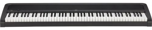 KORG B2N цифровое пианино, облегченная клавиатура, 12 тембров, педаль, адаптер питания в комплекте, цвет черный, полифония 120