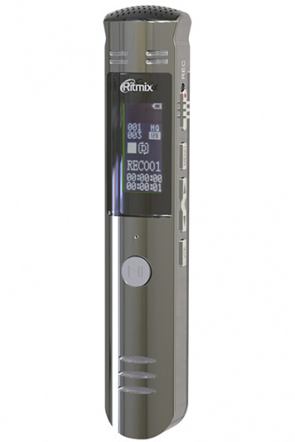RITMIX RR-190 8Gb 8 Гб, PCM/ NR/HQ/LP (MP3, WAV), 2 микрофона, стереозапись, microSD (до 32 Гб), FM-радио, VOR, матричный дисплей, функция MP3 плеера  фото 2