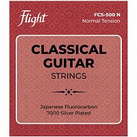 FLIGHT FCS-500 N струны для классической гитары, флюорокарбон, басы посеребрянные, среднее натяжение