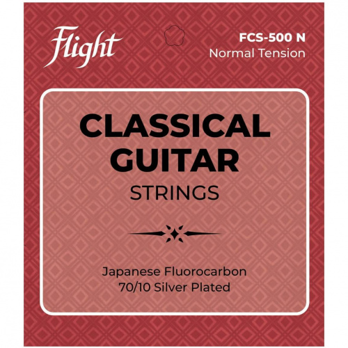 FLIGHT FCS-500 N струны для классической гитары, флюорокарбон, басы посеребрянные, среднее натяжение