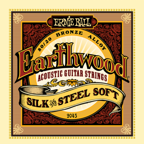 Ernie Ball 2045 струны для акуст.гитары Silk & Steel Soft (11-15-22w-30-42-52)