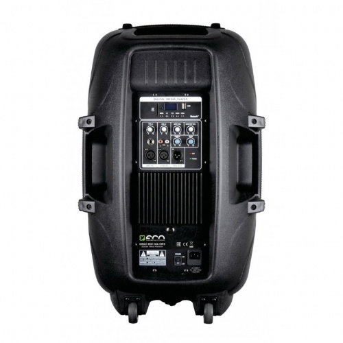 ECO DISCO BOX-12A MP3 (T) Активная акустическая система с MP3 плеером и светодиодной подстветкой. Мощность (RMS) - 250 Вт, max - 500 Вт. Кофигурация:  фото 2