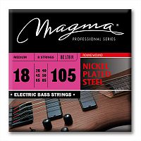 Magma Strings BE178N Струны для 8-струнной бас-гитары 45/18-105/50, Серия: Nickel Plated Steel, Обмотка: круглая, никелированая сталь, Натяжение: Medi