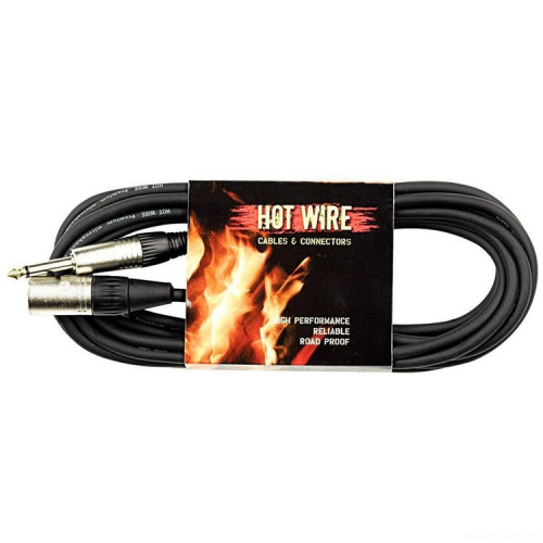 HOT WIRE Premium Line кабель микрофонный XLR (папа) - моноджек 6,3 мм, 10 м) (954222)