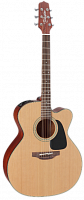 TAKAMINE PRO SERIES 1 P1JC электроакустическая гитара типа JUMBO CUTAWAY с кейсом, цвет натуральный, верхняя дека - массив кедра, нижняя дека и обечай
