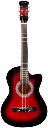 DAVINCI DF-50C RD гитара акустическая шестиструнная, цвет красный