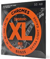 D'Addario ECG23 струны для электрогитары Extra Light, хром, 3-я в оплётке, 10-48