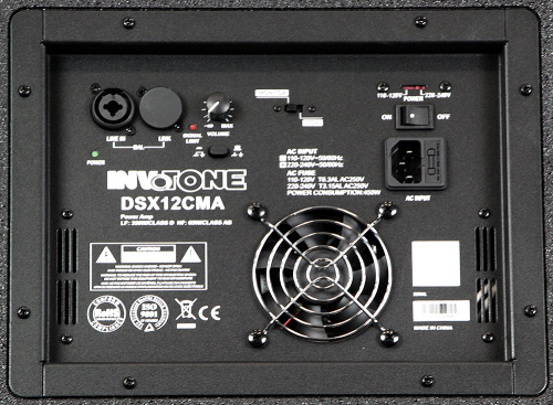 Invotone DSX12CMA активная акустическая система/монитор 400 Вт, 12 вуфер, 60Гц-20кГц, 121 дБ SPL( фото 3