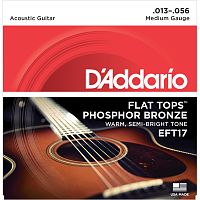 D'Addario EFT17 Струны для акустических гитар. / бронза / 0.13