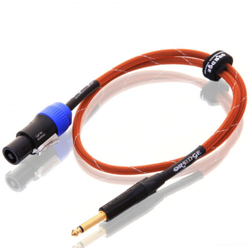 ORANGE OR-3 Or/Wh спикерный кабель (Jack/Speakon, прямой, 1 м, оранжевый/белый)