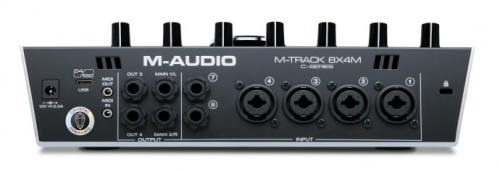 M-Audio M-Track 8X4M USB аудио интерфейс, 24бит/192кГц, 4xXLR/TRS комбинированных входа с фантомным фото 4