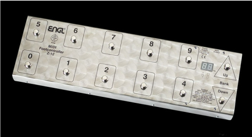 ENGL Z12 Миди, 12-кнопочный ножной переключатель, металл, 2-x сегментный цифровой LED индикатор