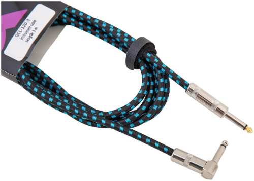 Stands&Cables GCL-120-5 Инструментальный кабель в тканевой оплетке 5 м. Разъемы: Jack 6,3мм.моно фото 2