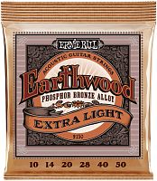 Ernie Ball 2150 струны для акуст.гитары Phosphor Extra Slinky (10-14-20w-28-40-50)