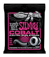 Ernie Ball 2734 струны для бас-гитары Cobalt Bass Super Slinky (45-65-80-100)
