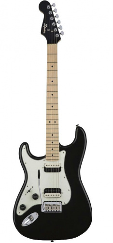 Fender Squier Contemporary Stratocaster HH Left-Handed, Maple Fingerboard, Black Metallic Электрогитара Stratocaster левосторонняя, звукосниматели HH,