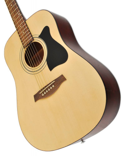 IBANEZ PF15-NT акустическая гитара, цвет натуральный, топ ель, махогани обечайка и задняя дека, хромовые литые колки фото 3