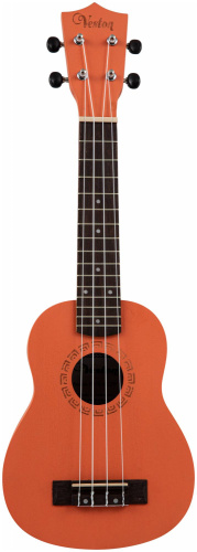 VESTON KUS-15OR I укулеле, сопрано, махагони, оранжевый