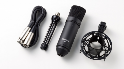 Tascam TM-80B студийный конденсаторный микрофон с мембраной 18 мм, кардиоида, черный фото 3