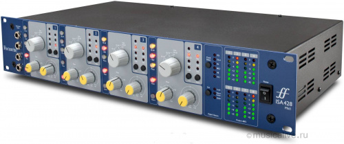 FOCUSRITE ISA 428MK2 4-канальный трансформаторный микрофонный предусилитель. Переключатель импеданса, включая режим эмуляции оригинального предусилите фото 3