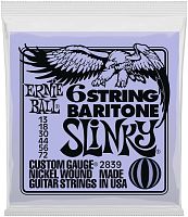 Ernie Ball 2839 струны для 6-стр. бас-гитары Nickel Bass Baritone SS Slinky 6 (72-56-44-30-18p-13p)