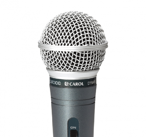 Carol GO-26 Микрофон вокальный динамический суперкардиоидный, 50-15000Гц, с держателем и кабелем 6,3 фото 2