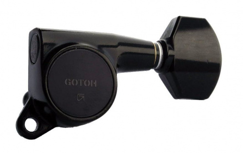 Gotoh SG381-07-B-(L6) колки 6 в линию, черный schaller style